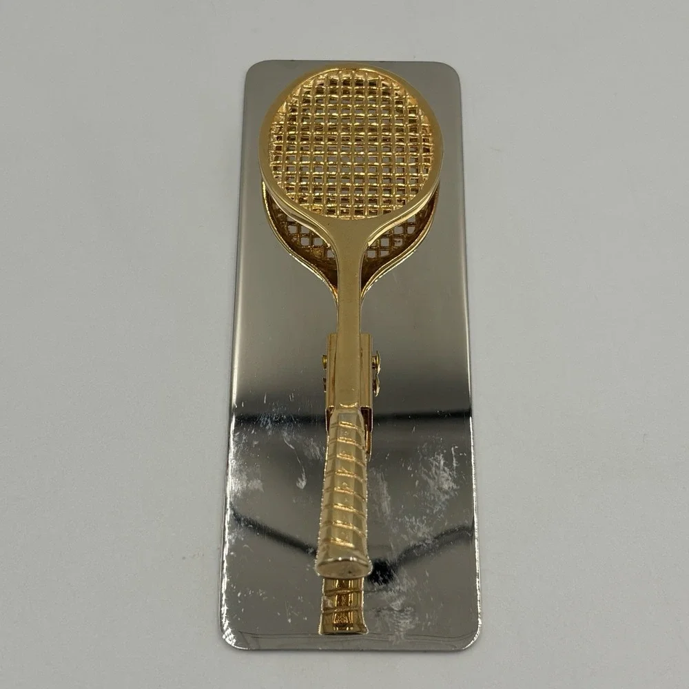 Vintage‎ Tennis Racquet Paper Clip/Paperweight